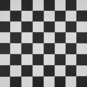 Karat CV Bodenbelag Atlantic Damier, PVC-Boden in schwarz-weiß Fliesenoptik.