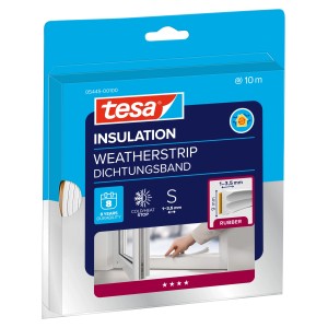 tesa® Insulation Dichtungsband E-Profil Weiß 10 m