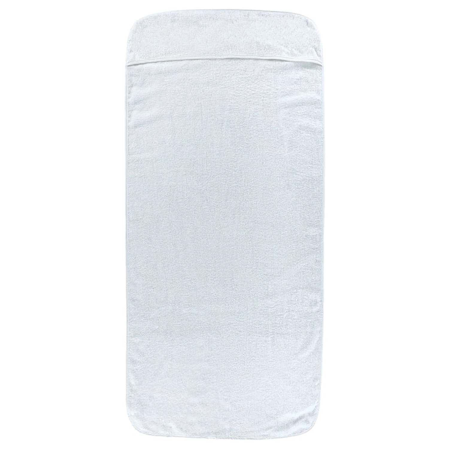 vidaXL Strandtücher 2 Stk Weiß 60x135 cm Stoff 400 g/m² 362669