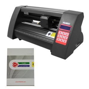 Monstershop PixMax 360mm Schneideplotter mit Software und Bedienelementen in Rot.