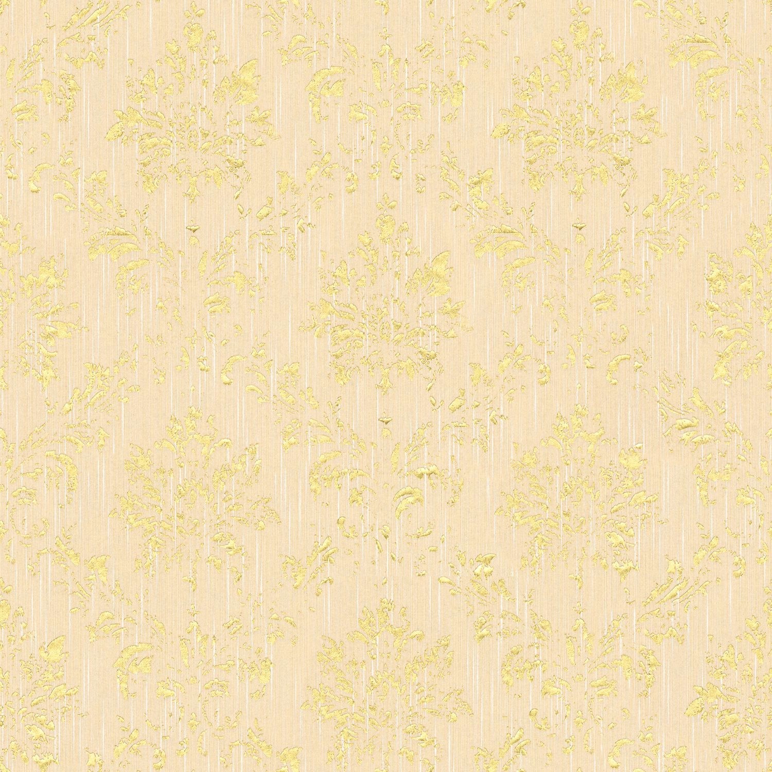 PROFHOME 306623-GU Barock Tapete Ornament dezent schimmernd Creme Gold 0,53 günstig online kaufen