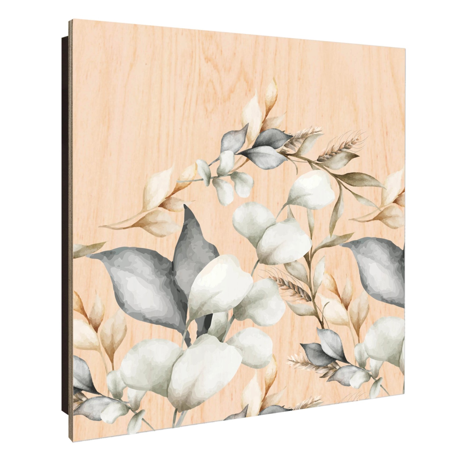 Banjado Schlüsselkasten Holz 30x30cm Schwarz Scharnier Rechts 50 Haken Desi günstig online kaufen