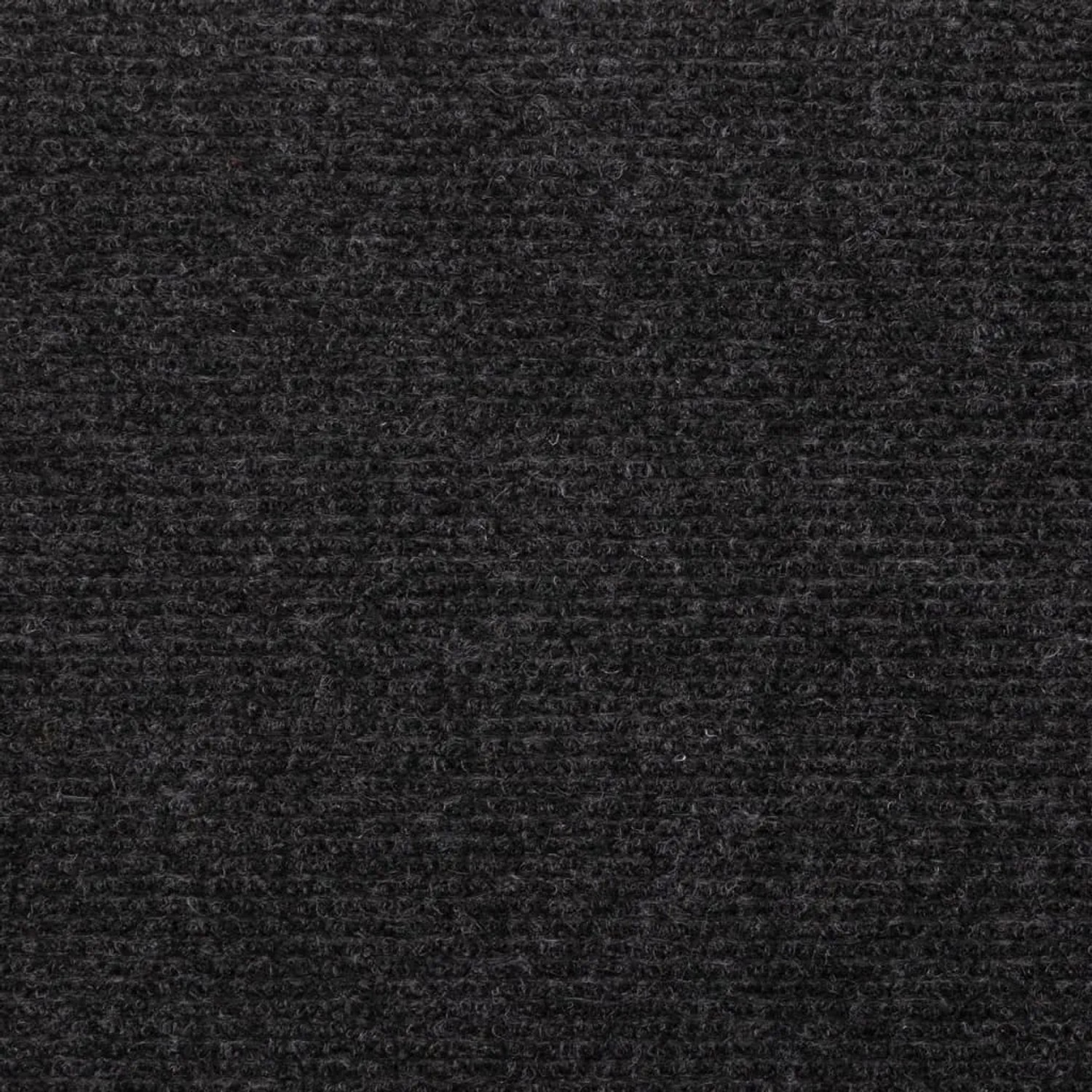 Detailaufnahme einer schwarzen Stufenmatte (65x24,5x3,5 cm) aus Nadelfilz, Teil eines 15er Sets.