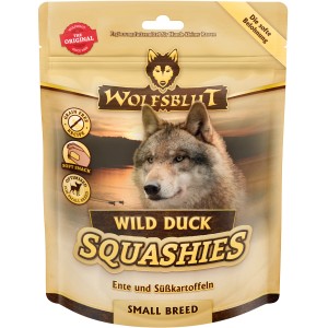 Wolfsblut Squashies Wild Duck Hunde-Snacks für kleine Rassen mit Ente und Süßkartoffel.