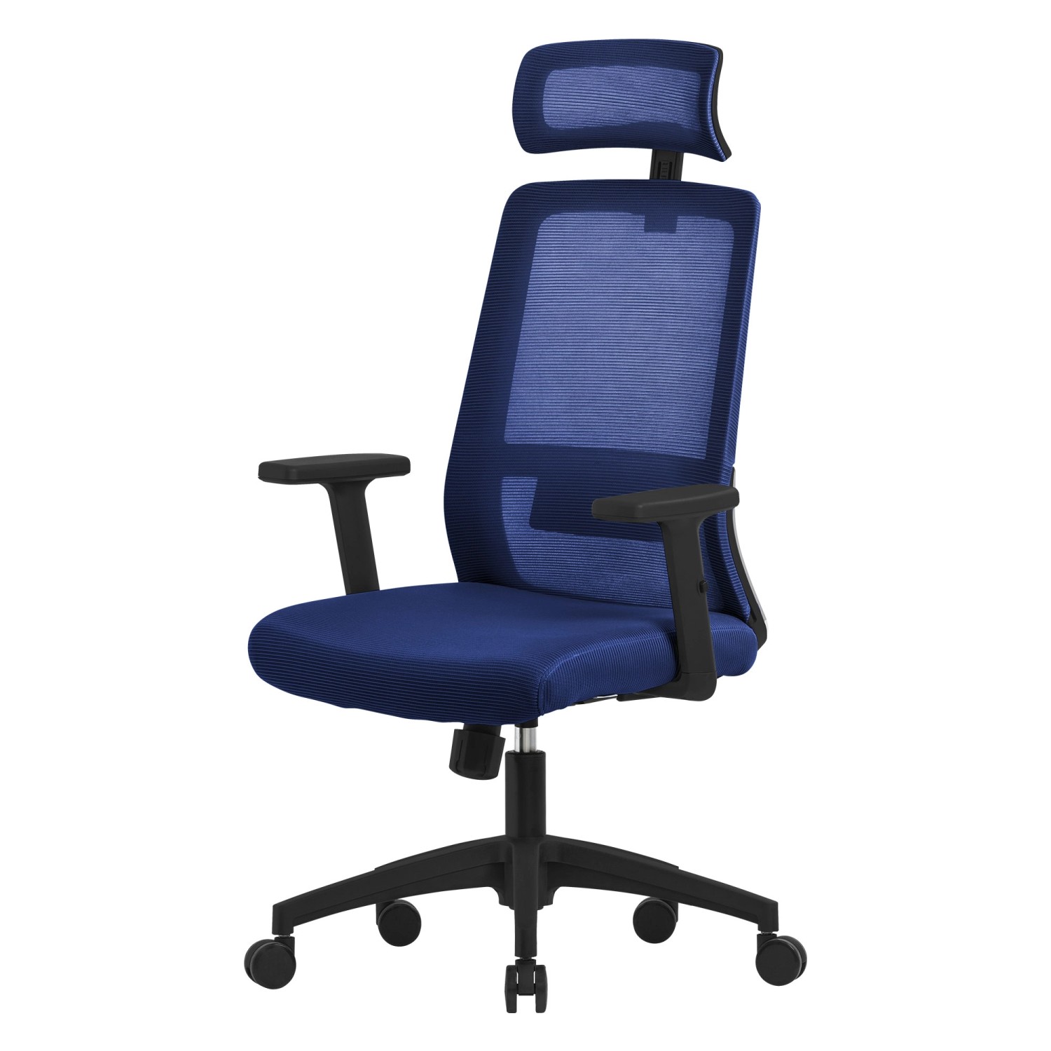 ML-Design Bürostuhl Ergonomisch Navy Blau Mesh Schreibtischstuhl günstig online kaufen