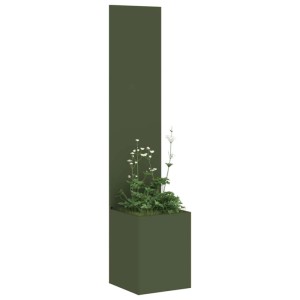 vidaXL Garten Sichtschutz-Leinwand Olivgrün 32 x 140 cm 876374