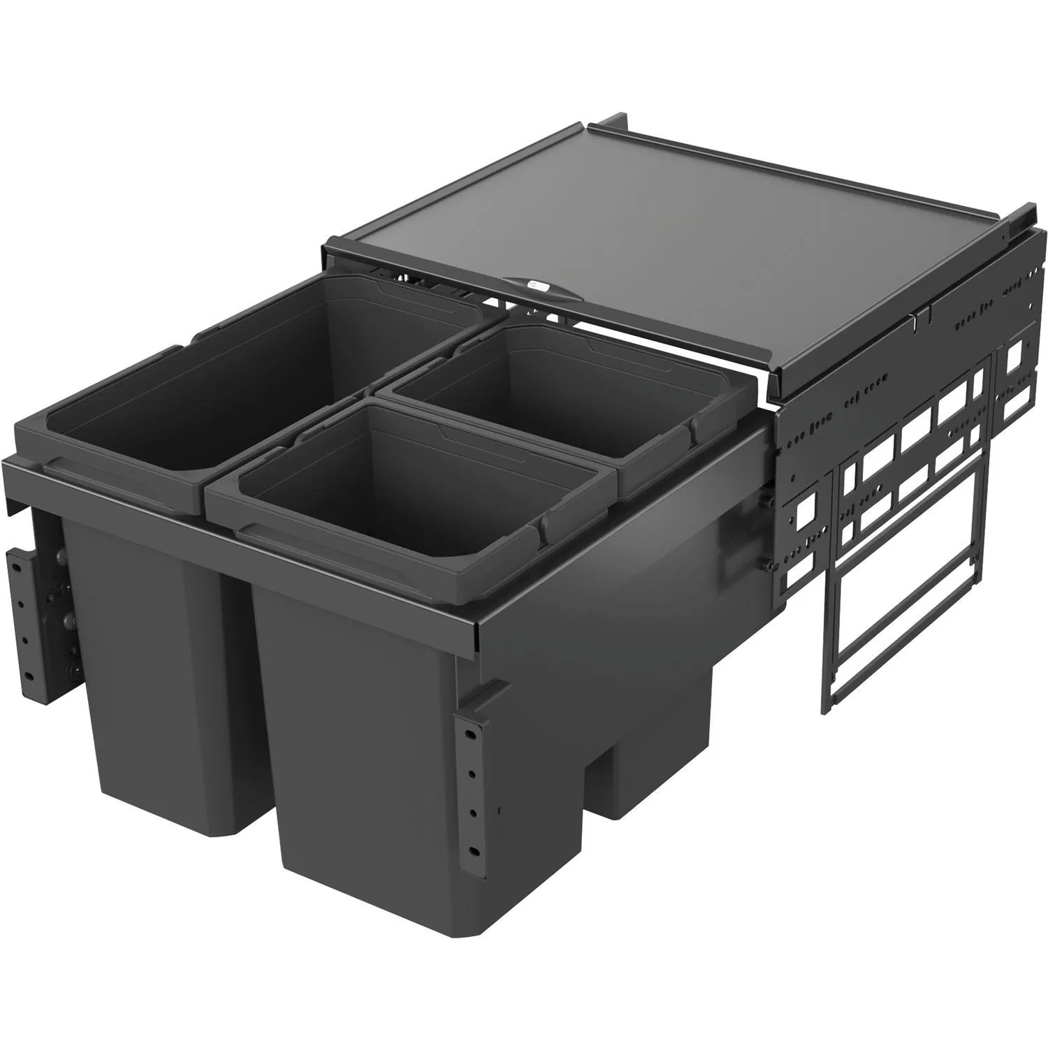 Vauth-Sagel Abfalltrennsystem Envi Space Korpusbreite 500 mm 1x16, 2x10, Lava