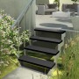 Dolle Außentreppe Gardentop mit 4 Stufen, anthrazit, mit Alu-Geländer. Komfortabler Zugang zum Garten.