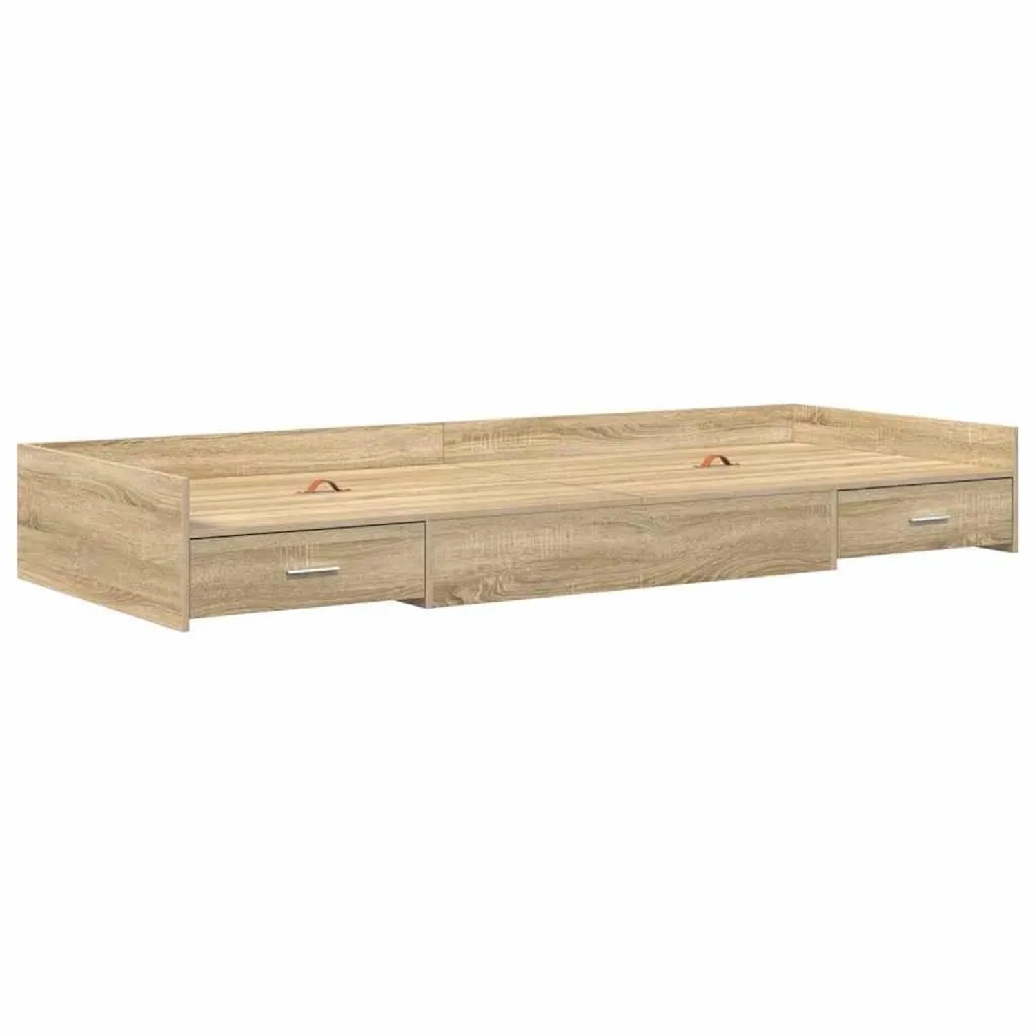 vidaXL Bettrahmen Sonoma-Eiche 80 x 200 cm Holzwerkstoff 3335239