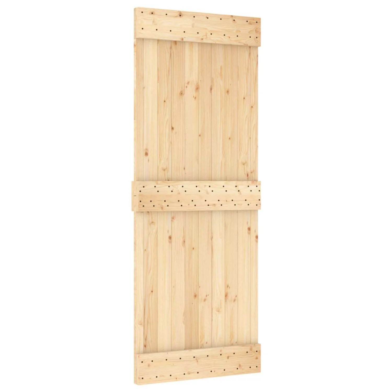 vidaXL Schiebetür NARVIK Natur und Schwarz 80 x 210 cm 152,5 cm 3445288
