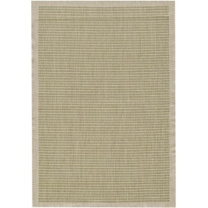 Ayyildiz Outdoor-Teppich Giza 1410, grün, 120x120 cm, Sisal-Optik für Balkon und Terrasse.