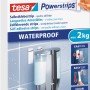Tesa Powerstrips Waterproof, 6 Stück, für feuchte Umgebungen, bis 2 kg belastbar.