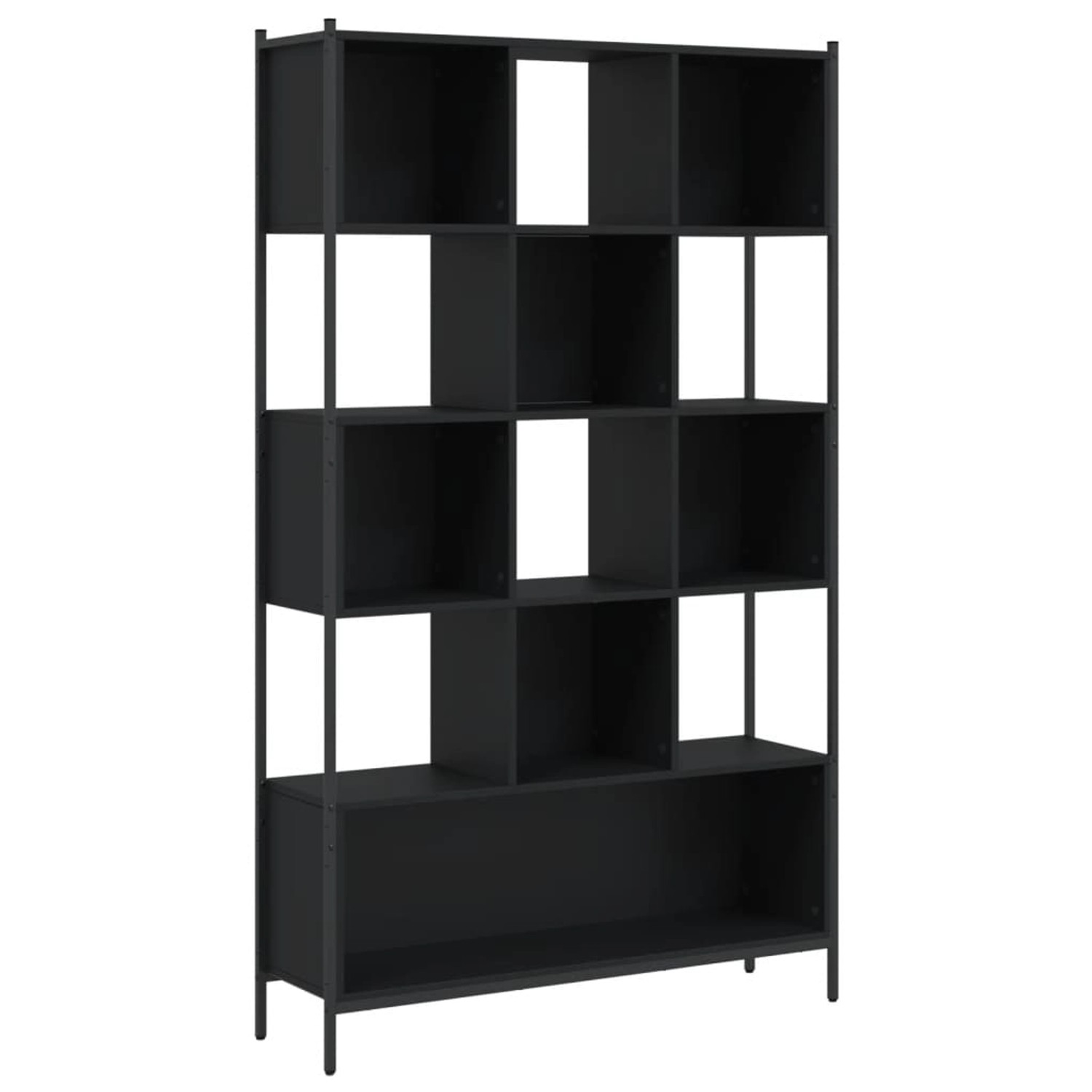 vidaXL Bücherregal Bücherregal Schwarz 102x28x172 cm Holzwerkstoff, 1-tlg. günstig online kaufen