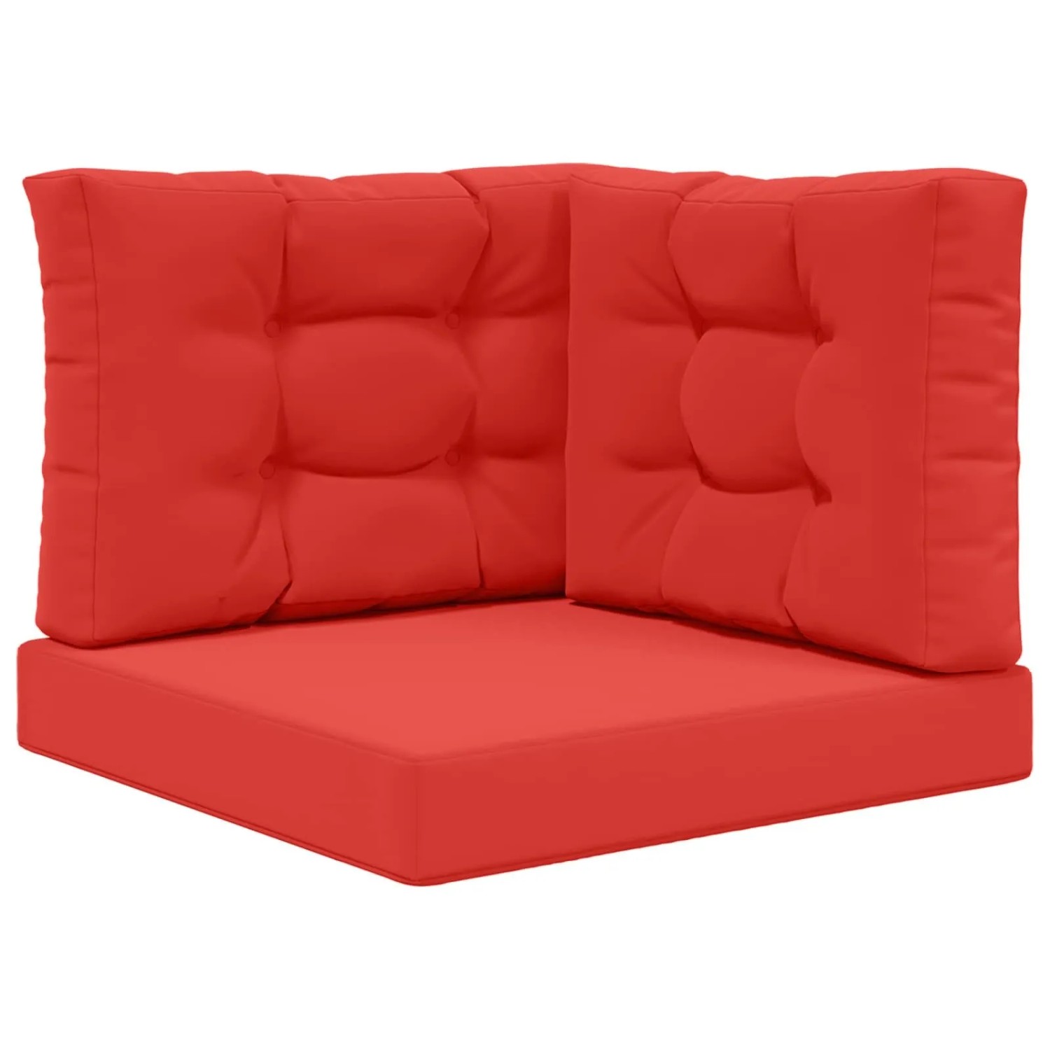 vidaXL Sofakissen für Draußen 3-Tlg Rot Polyester 900767