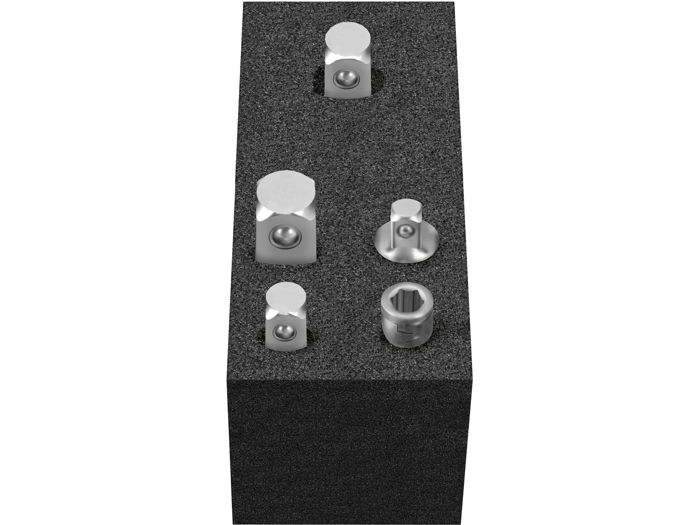 XPS Steckschlüssel-Adapter-Set - 3-teiliges Set Für Schraubendreher & Bohrmaschinen (1/2", 3/8", 1/4")