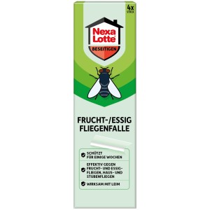 Nexa Lotte Frucht- & Essig-Fliegenfalle, 4er-Packung zur Insektenbekämpfung im Haus.