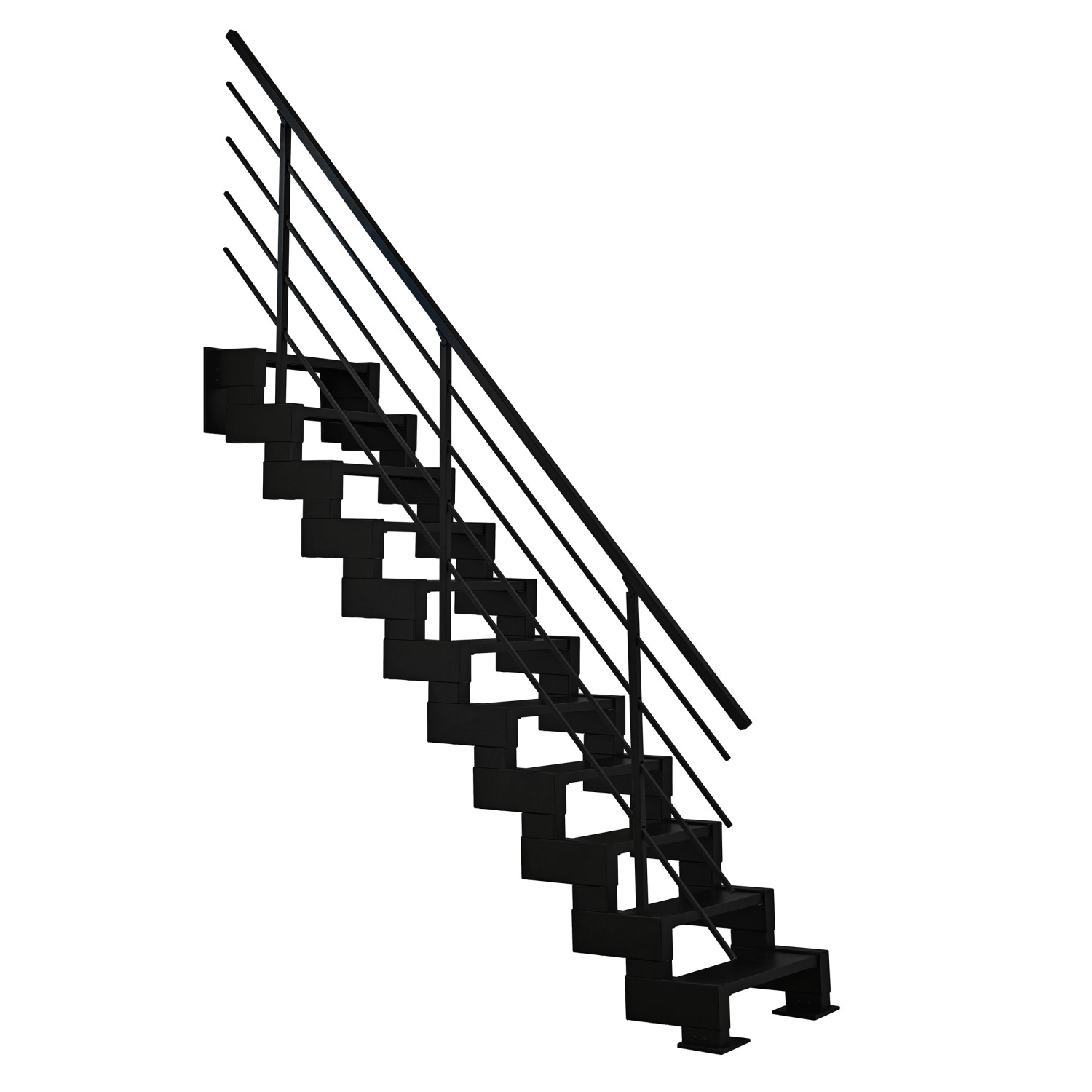 Minka Raumspartreppe Modulario Mini Steel Schwarz günstig online kaufen