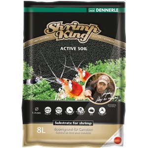 Dennerle Shrimp King Active Soil, 8 l: Aktiver Bodengrund für Garnelen-Aquarien.