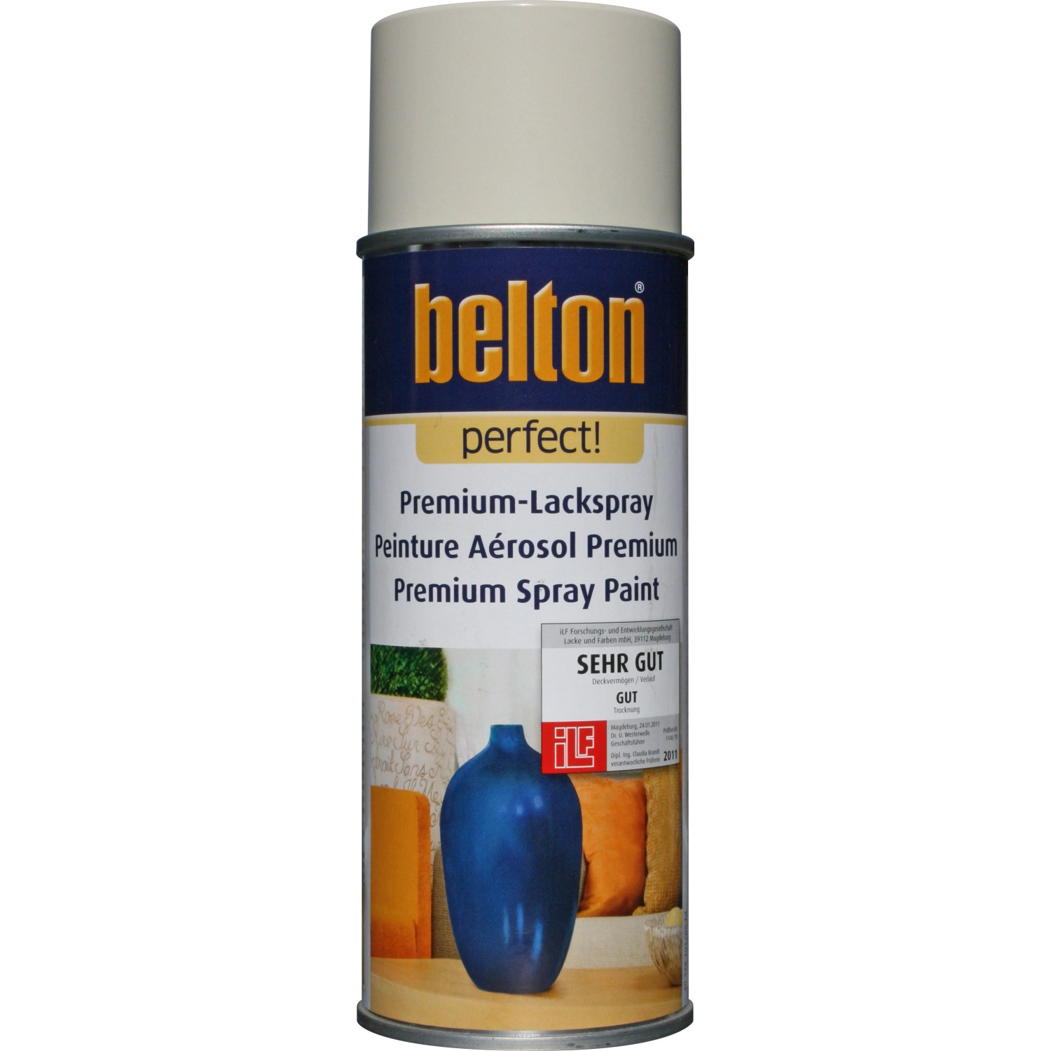 Belton Perfect Premium-Lackspray Weiß seidenmatt 400 ml