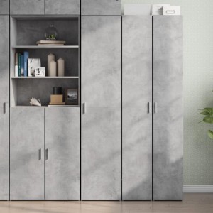 vidaXL Highboard Betongrau 40x42,5x185 cm Holzwerkstoff 3281402
