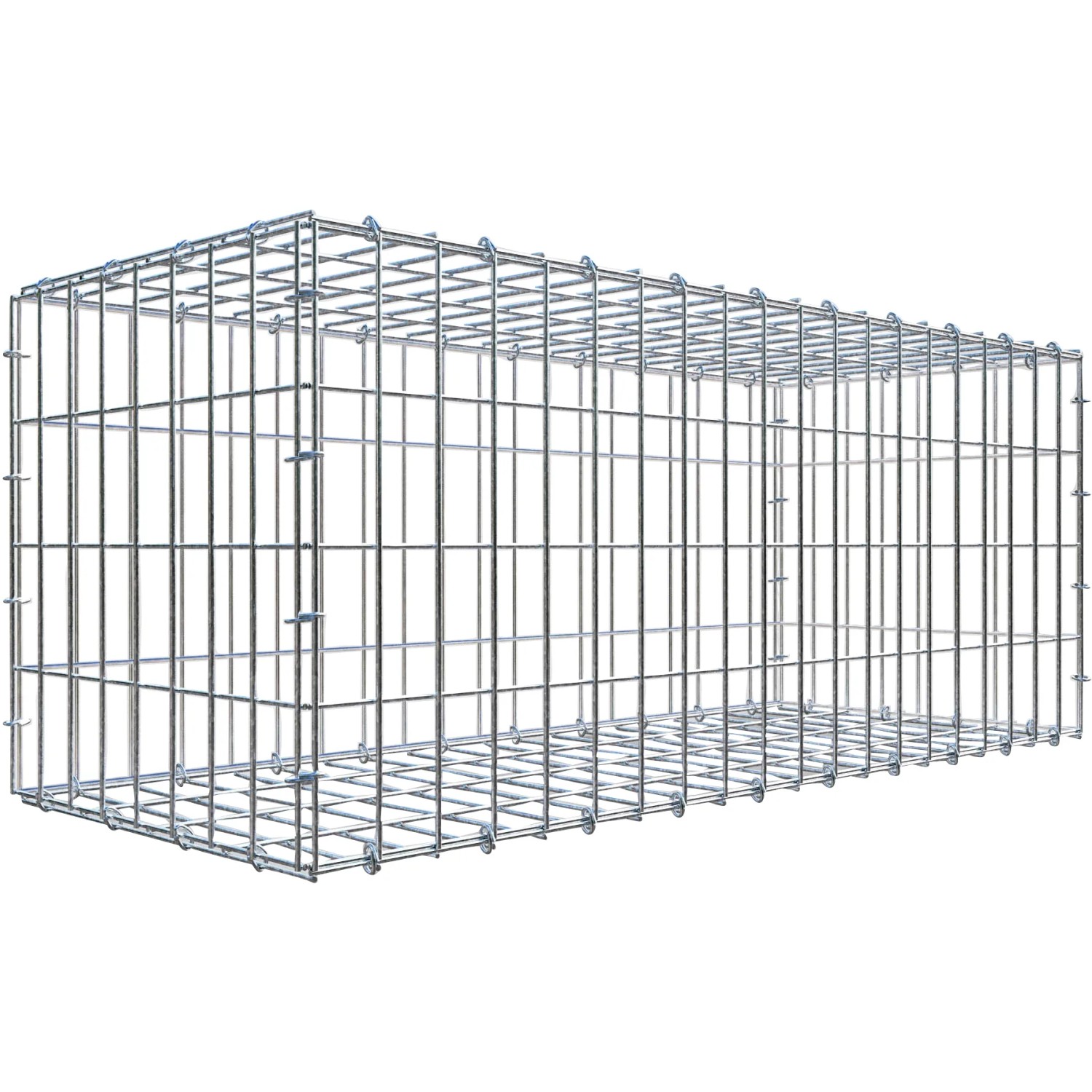 Gabiona C-Ring-Gabione 40 x 100 x 40 cm Maschenw 5 x 10 cm
