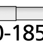Wenko Teleskop Duschstange, extra stark, weiß, ausziehbar von 110-185 cm.