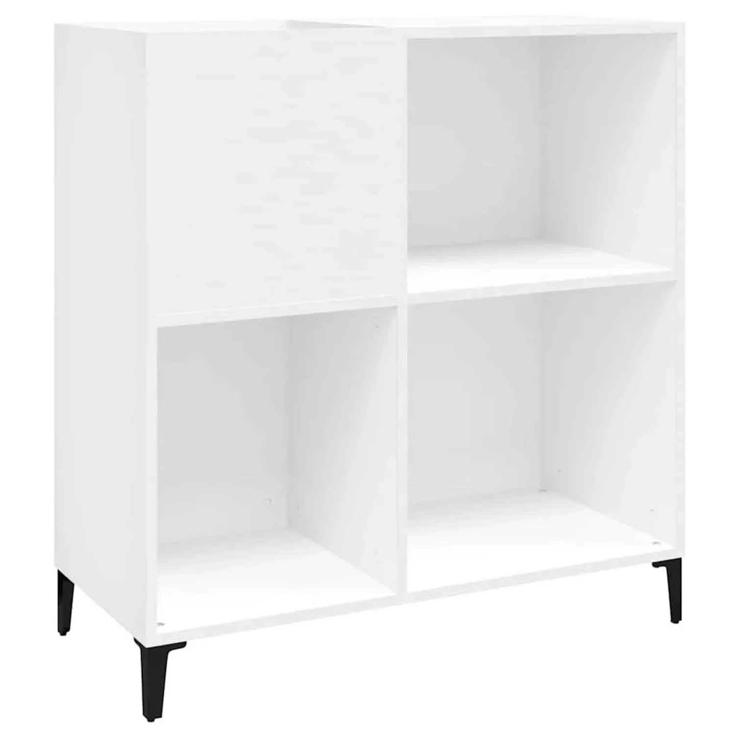 vidaXL Plattenschrank Weiß 84,5x38x89 cm Holzwerkstoff 831997