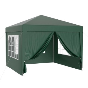 Wiltec Pavillon 3X3M In Grün Mit Uv-Schutz 50+ Gartenpavillon Partyzelt Camping