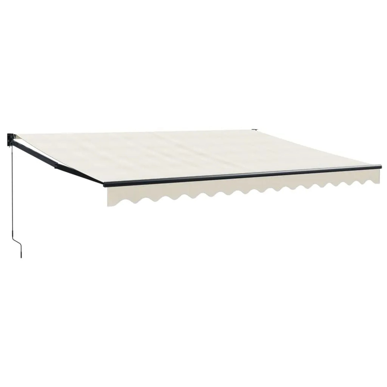 vidaXL Markise Einziehbar Creme 4,5x3 m Stoff und Aluminium 3154454