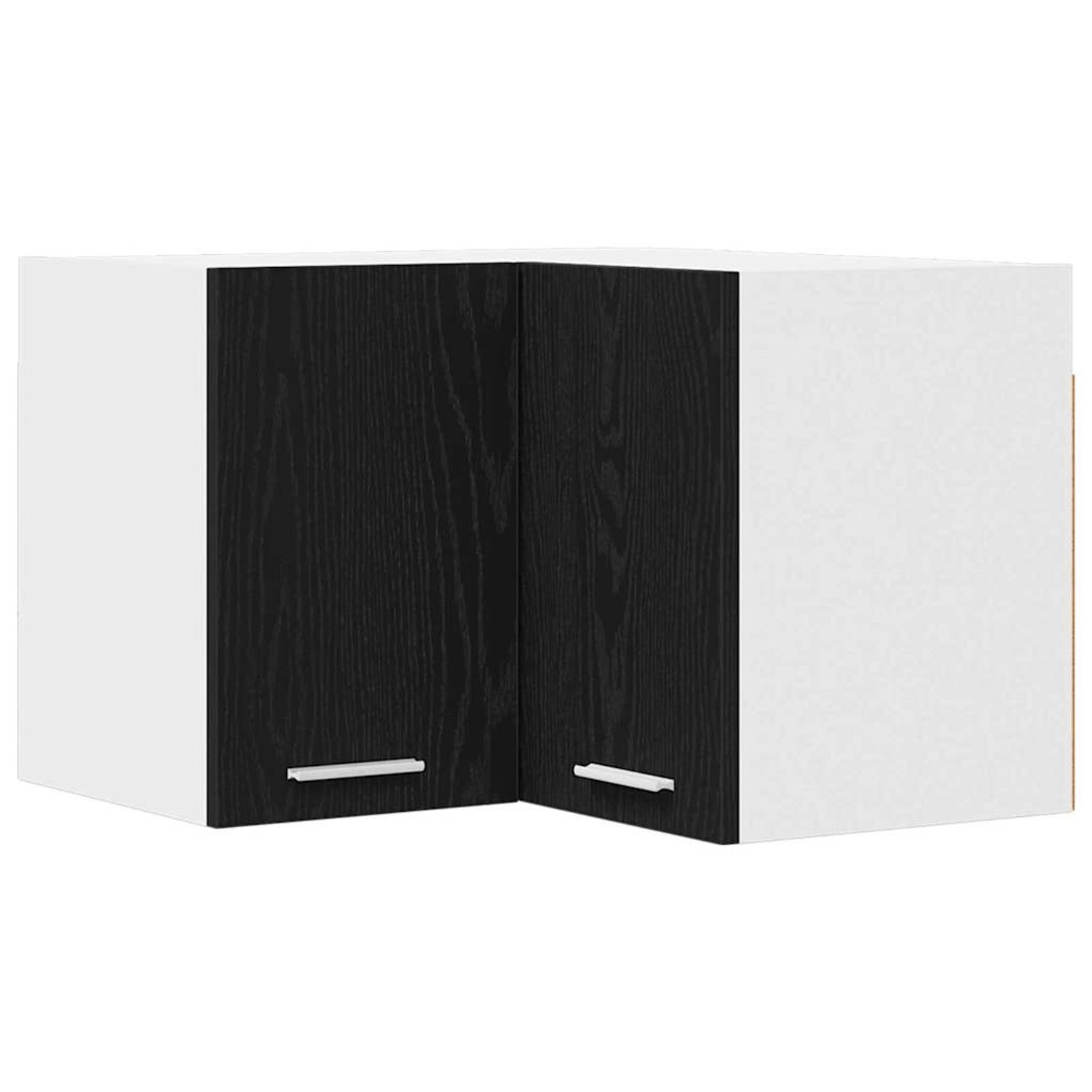 vidaXL Hängeschrank Riga Schwarze Eiche und Weiß 57 x 57 x 40 cm 884187 günstig online kaufen