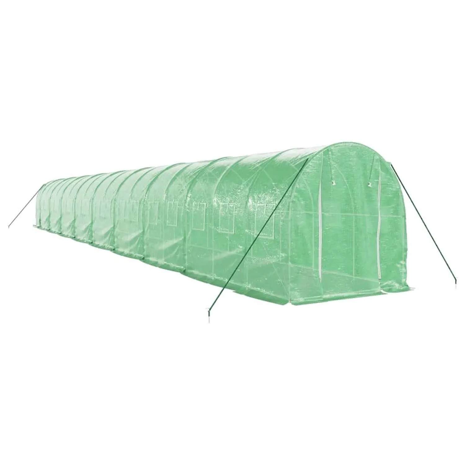 vidaXL Gewächshaus mit Stahlrahmen Grün 36 m² 18x2x2 m 3188024_3