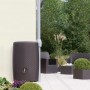 Garantia Wandtank Sunda 300 l in Mocca, Rattanoptik. Regenwassertank für Garten und Terrasse.