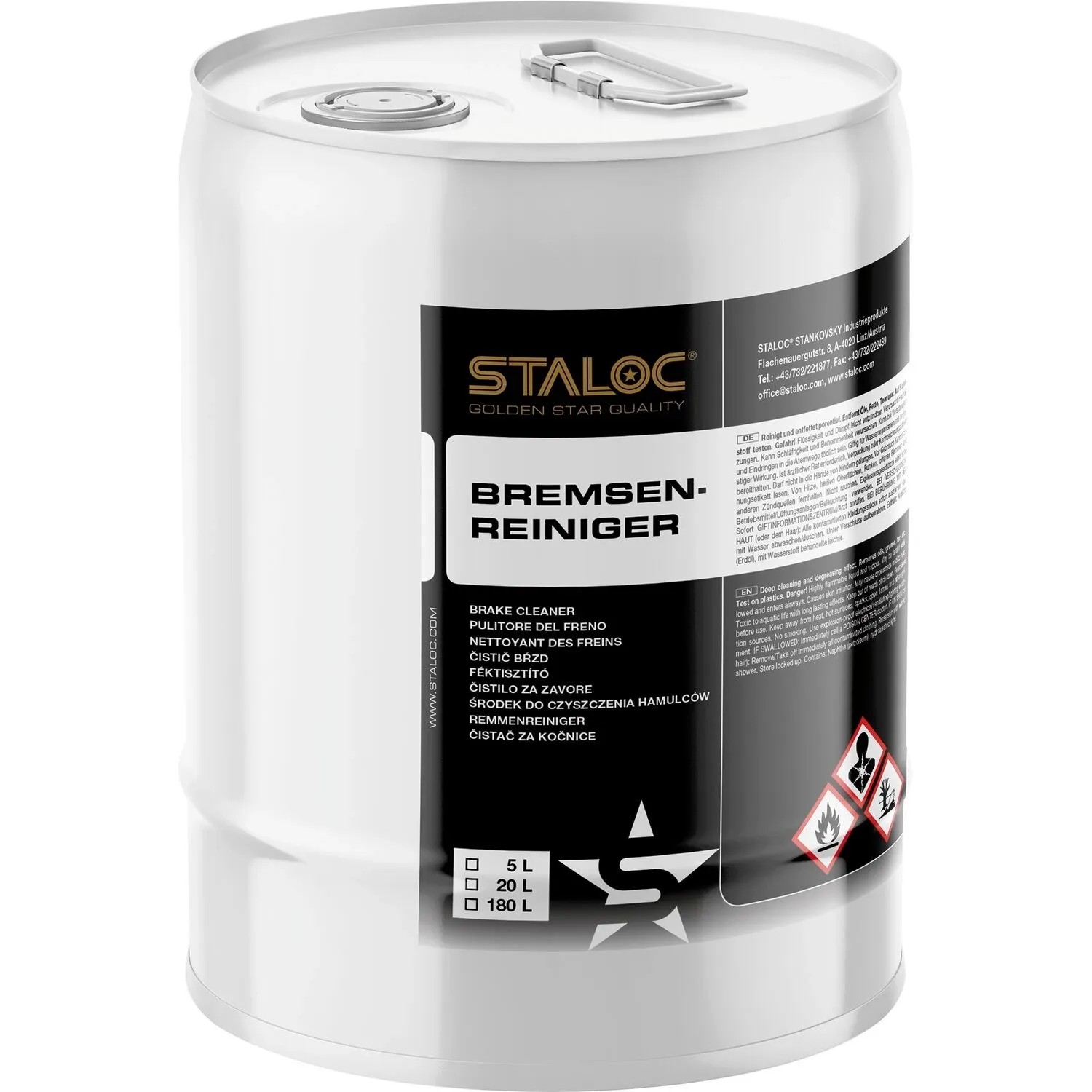 Staloc Bremsenreiniger zum Reinigen und Entfetten 20,