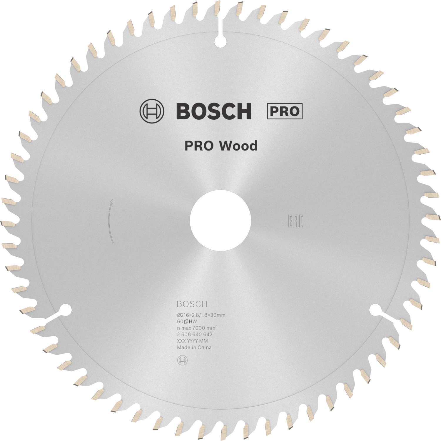Bosch Kreissägeblatt Optiline Wood für Kapp- und Gehrungssägen Ø 216 mm günstig online kaufen