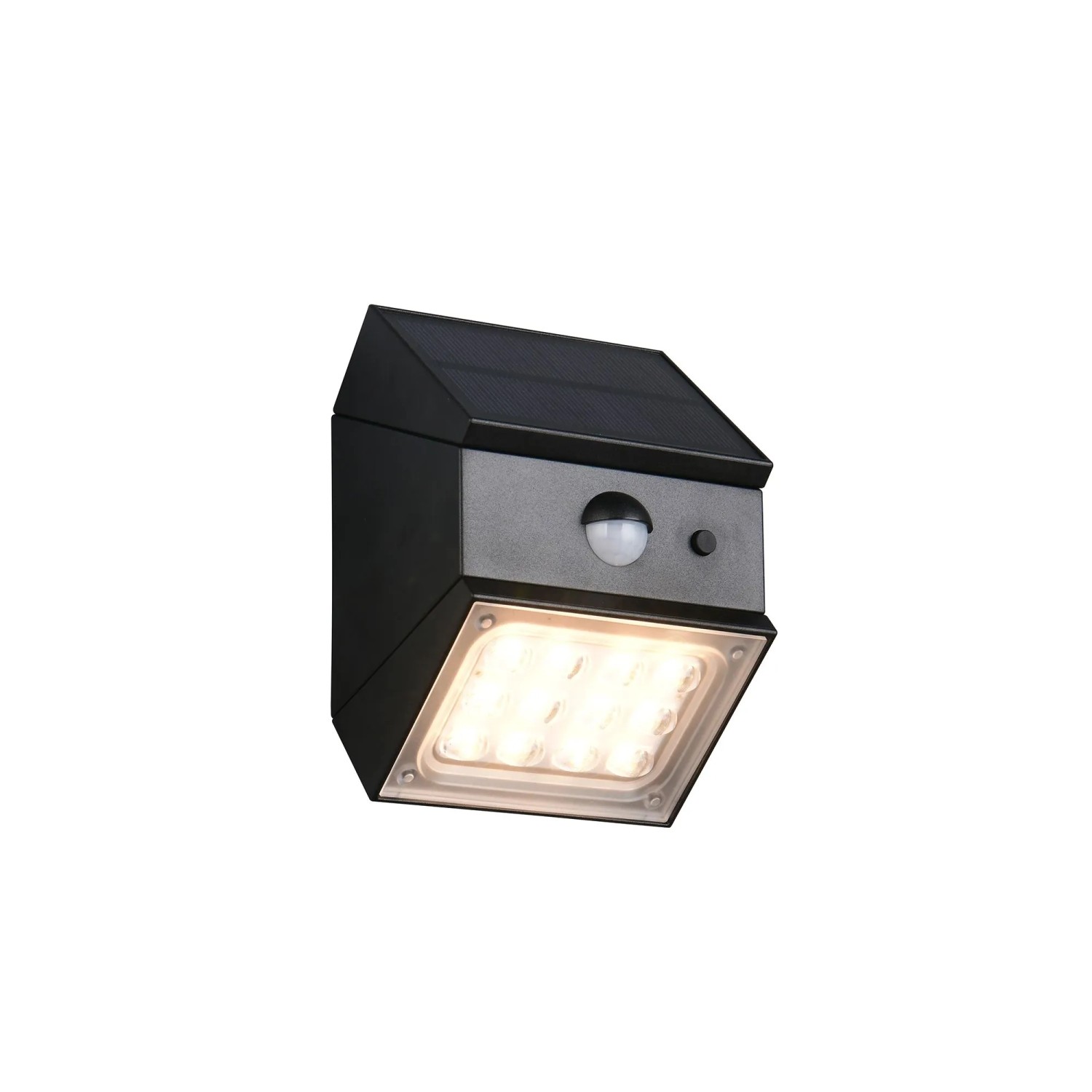 Reality LED-Wandleuchte Talca Schwarz Matt 8,8 cm x 9,5 cm x 7,4 cm