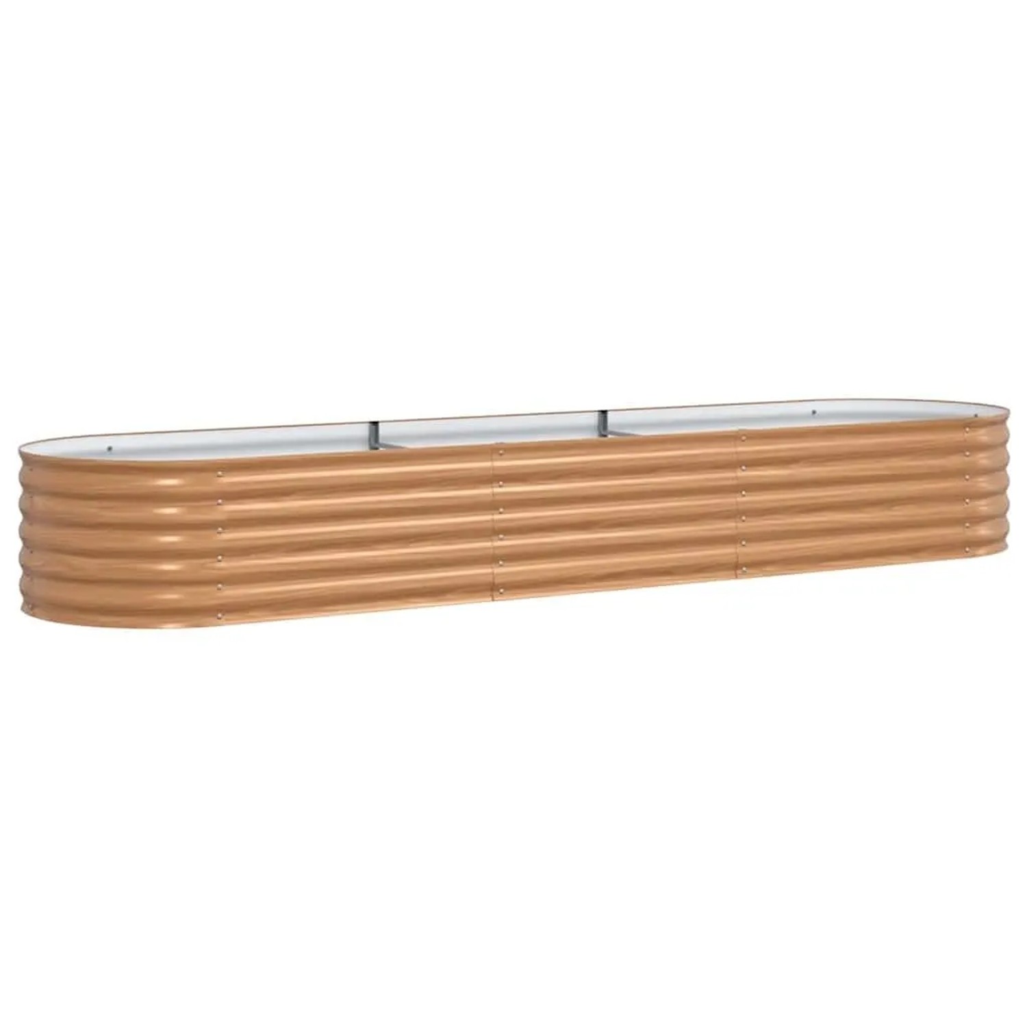 vidaXL Hochbeet Braun 320 x 80 x 44 cm Stahl 42011331