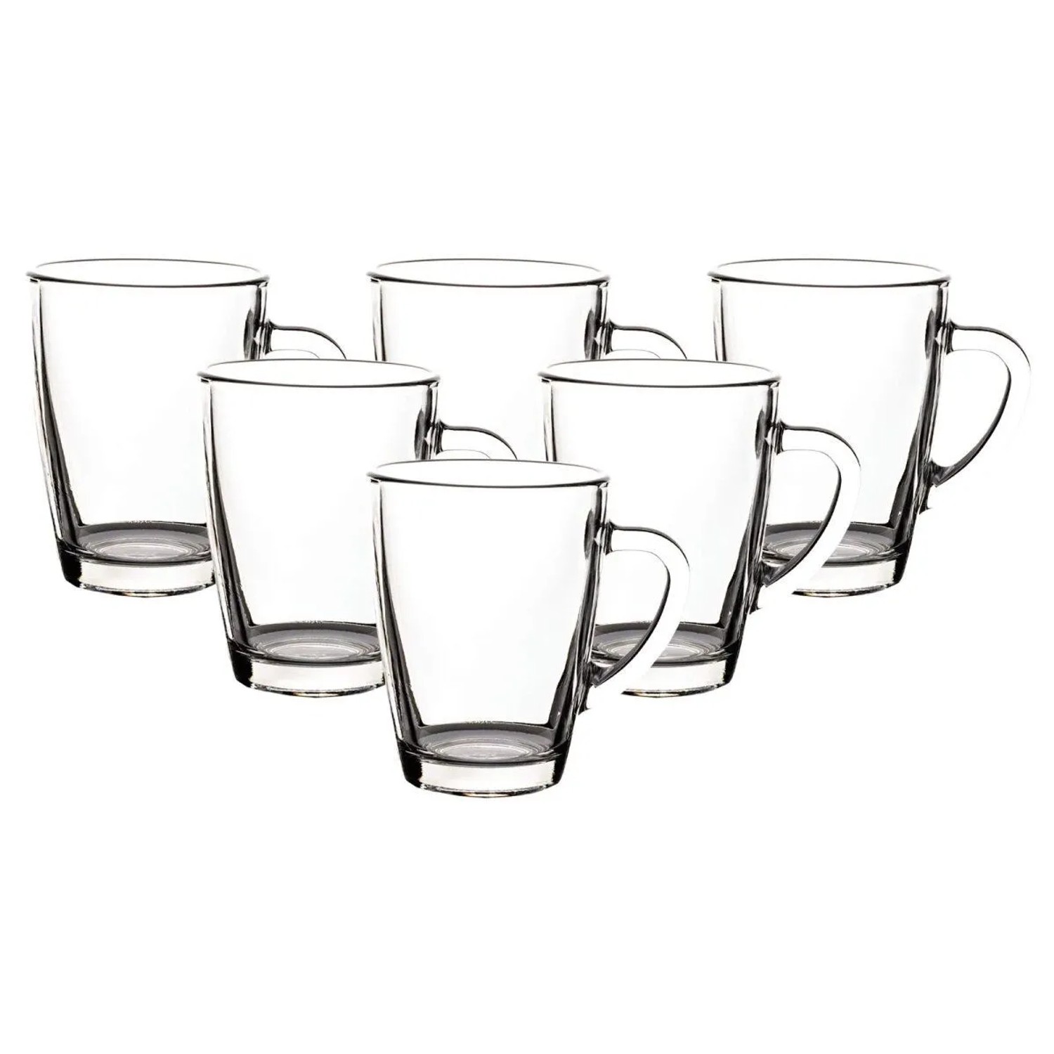 Van Well Kaffeebecher Teebecher Glasbecher 300 ml 6er Set