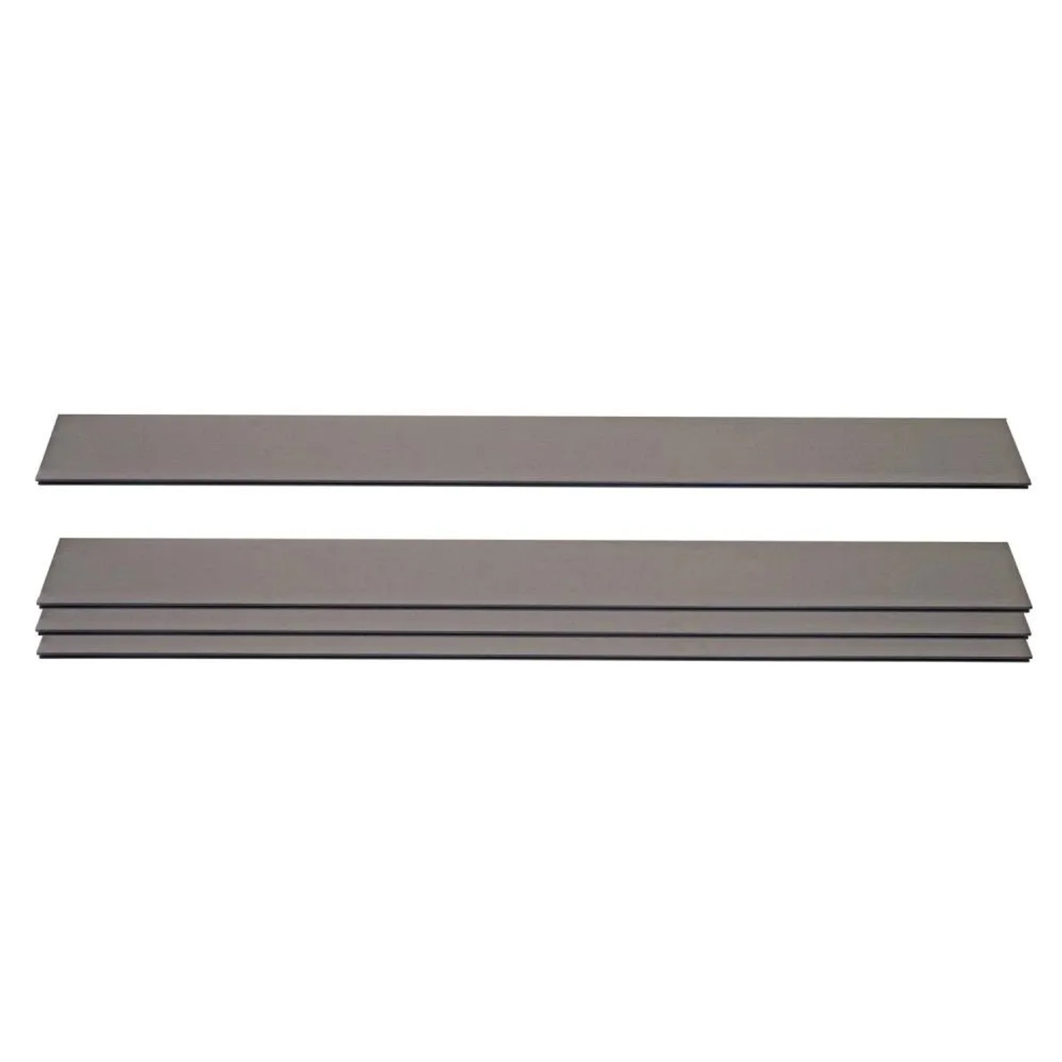 MCW 4er Set Latten Für WPC-Sichtschutz Savoie Bretter Windschutz Ca. 1qm - 180cm Grau