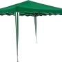 Grüner Garden Pleasure Pavillon Mekong 3x3 m mit Stahlgestell und Polyesterdach.