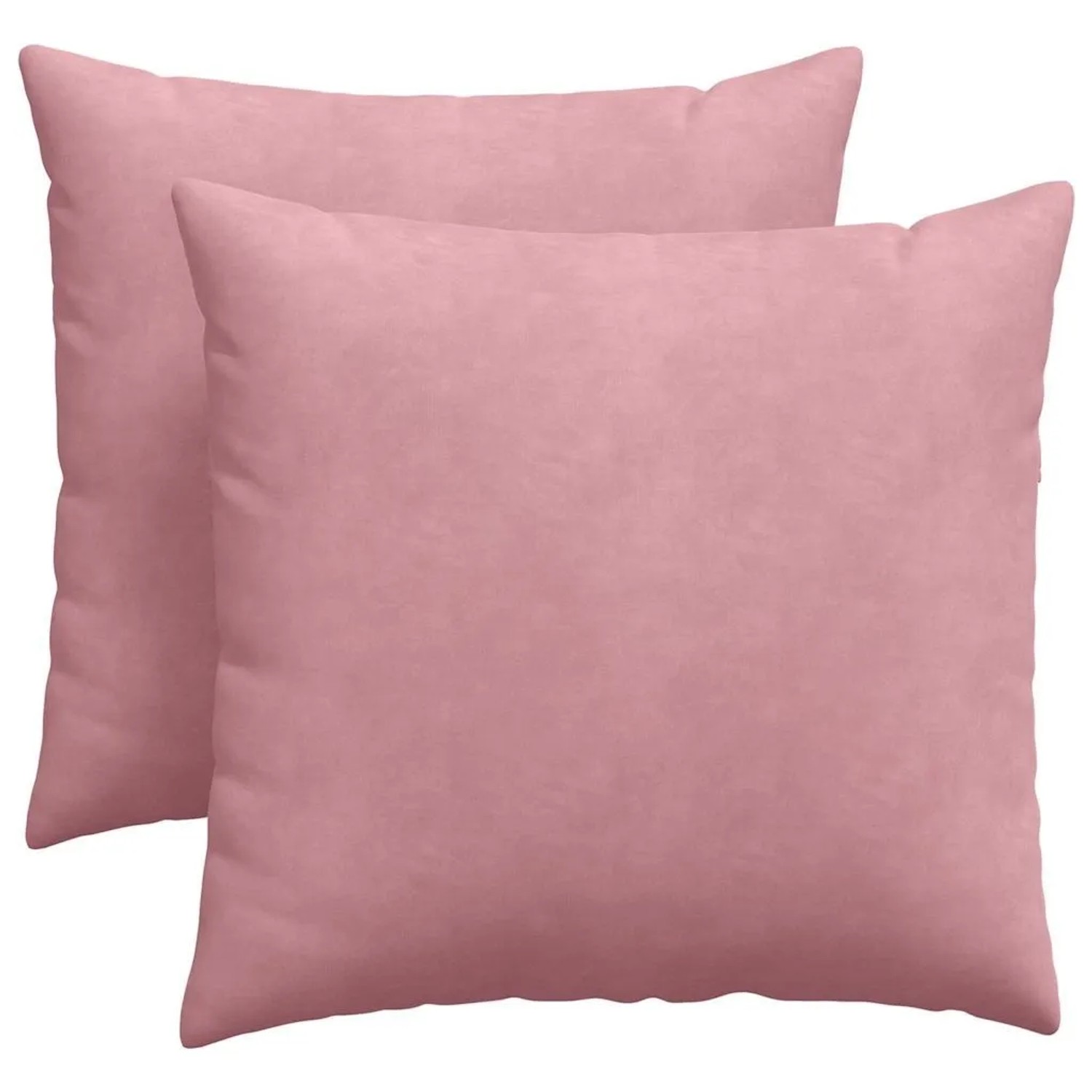 vidaXL Sofakissen 2 Stück Rosa 45 x 45 cm Cordstoff 42013932