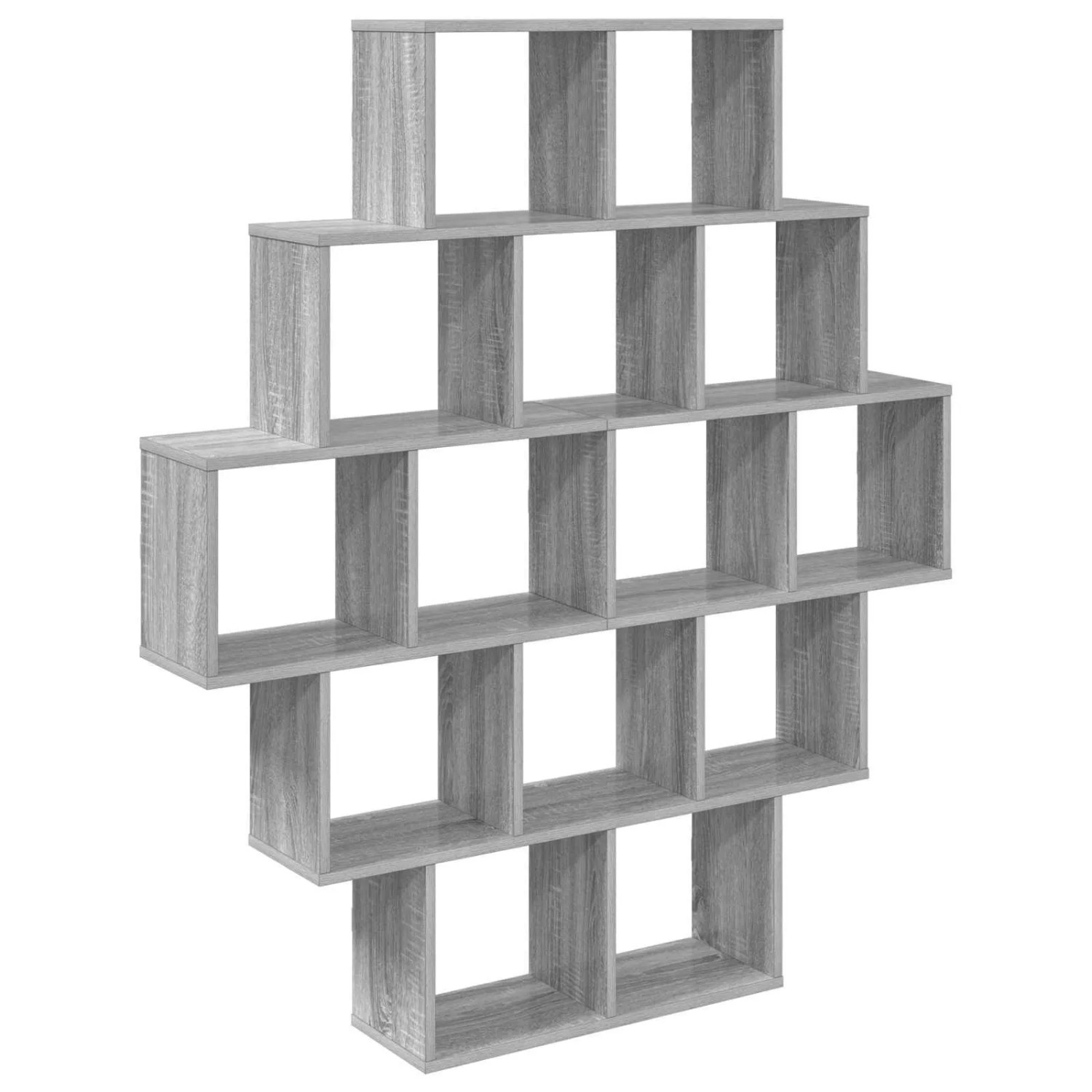 vidaXL Wandregal Sonoma-Grau 120 x 20 x 136 cm Holzwerkstoff 8012161