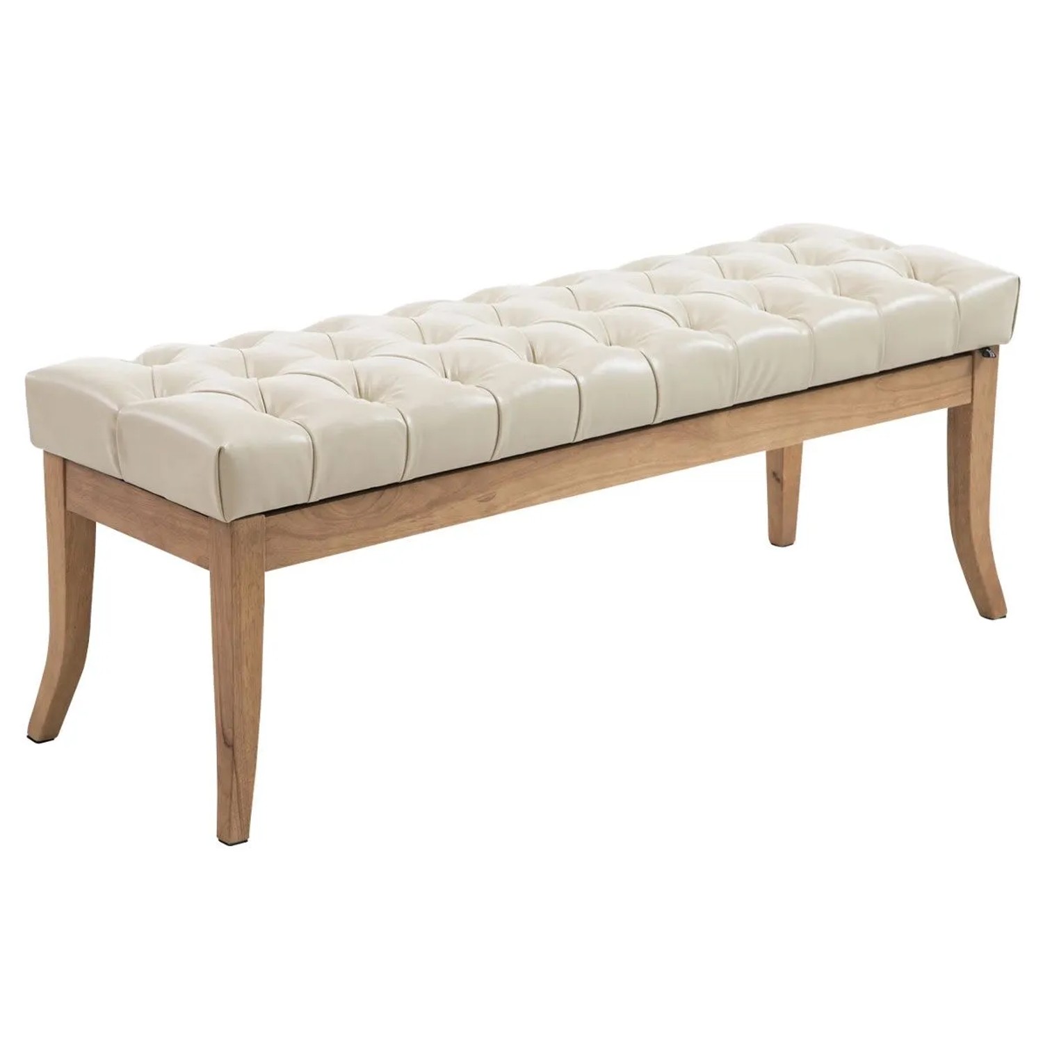 CLP Sitzbank Ramses Kunstleder Antik-Hell Creme/120 cm