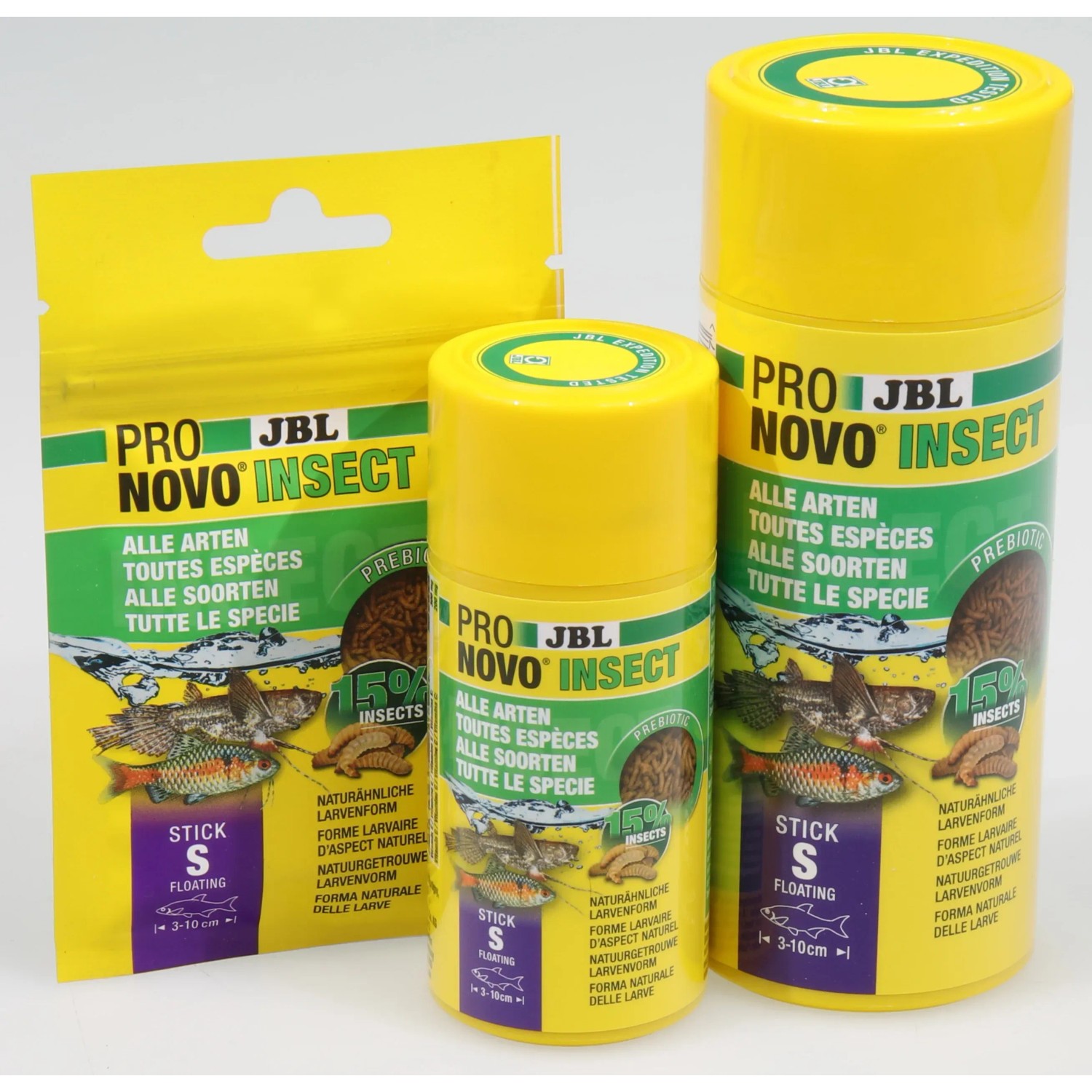 JBL Pronovo Insect Stick S Fischfutter, verschiedene Packungsgrößen.