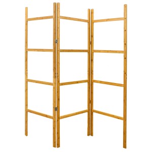 Freistehender DuneDesign Raumteiler aus Holz/Bambus, 180x180cm, zum individuellen Befüllen.