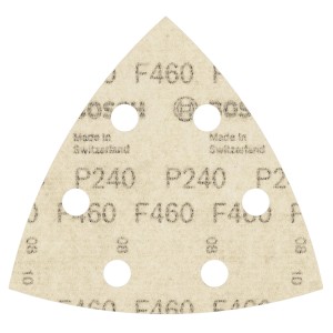 Bosch Delta-Schleifblatt F460, Körnung 240, 5er-Pack für Deltaschleifer.