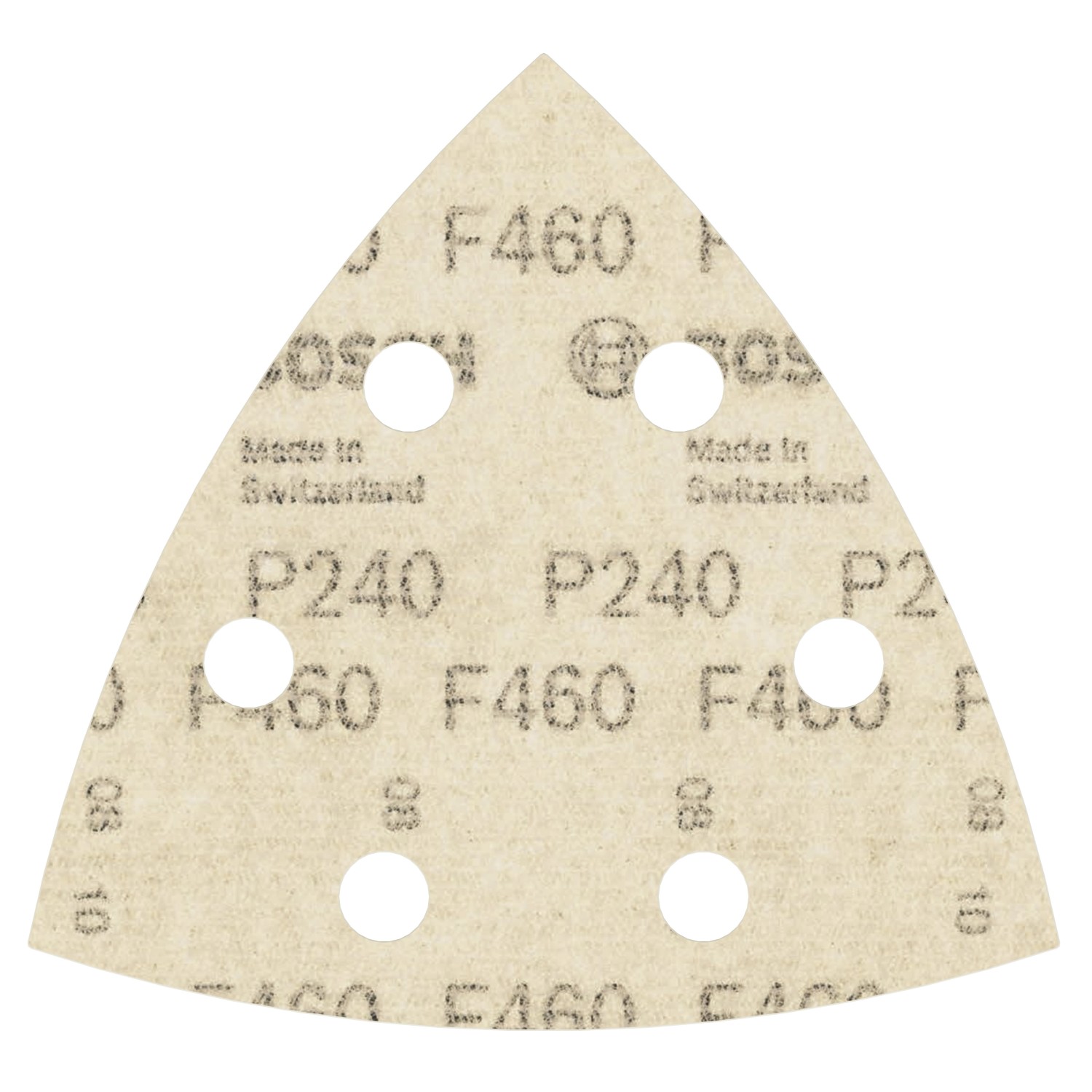 Bosch Delta-Schleifblatt F460, Körnung 240, 5er-Pack für Deltaschleifer.