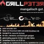 Grillpeter Mangal Grill Set mit Spießdreher: Edelstahl Holzkohlegrill mit Motor und Zubehör.