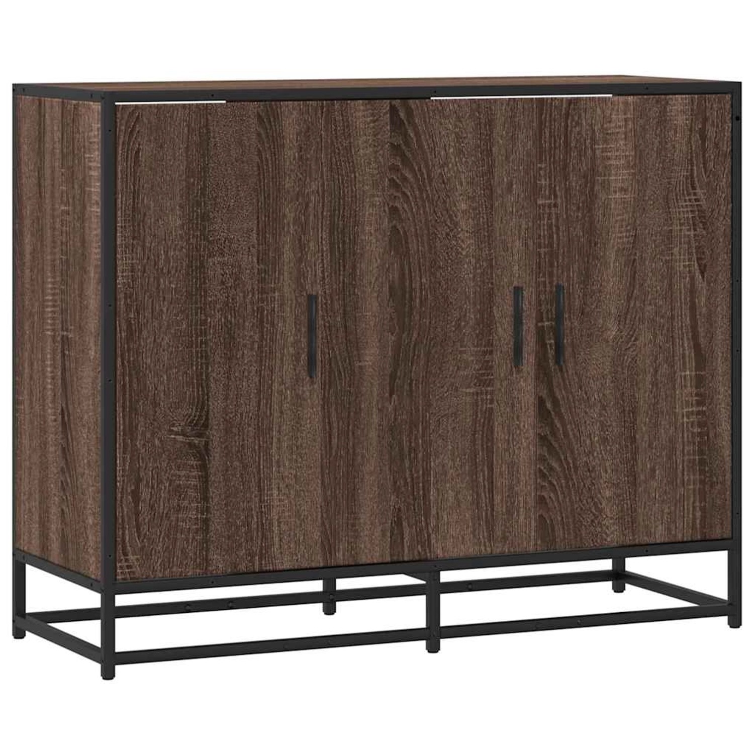 vidaXL Sideboard Braun Eichen-Optik 94x35x76 cm Holzwerkstoff 849008