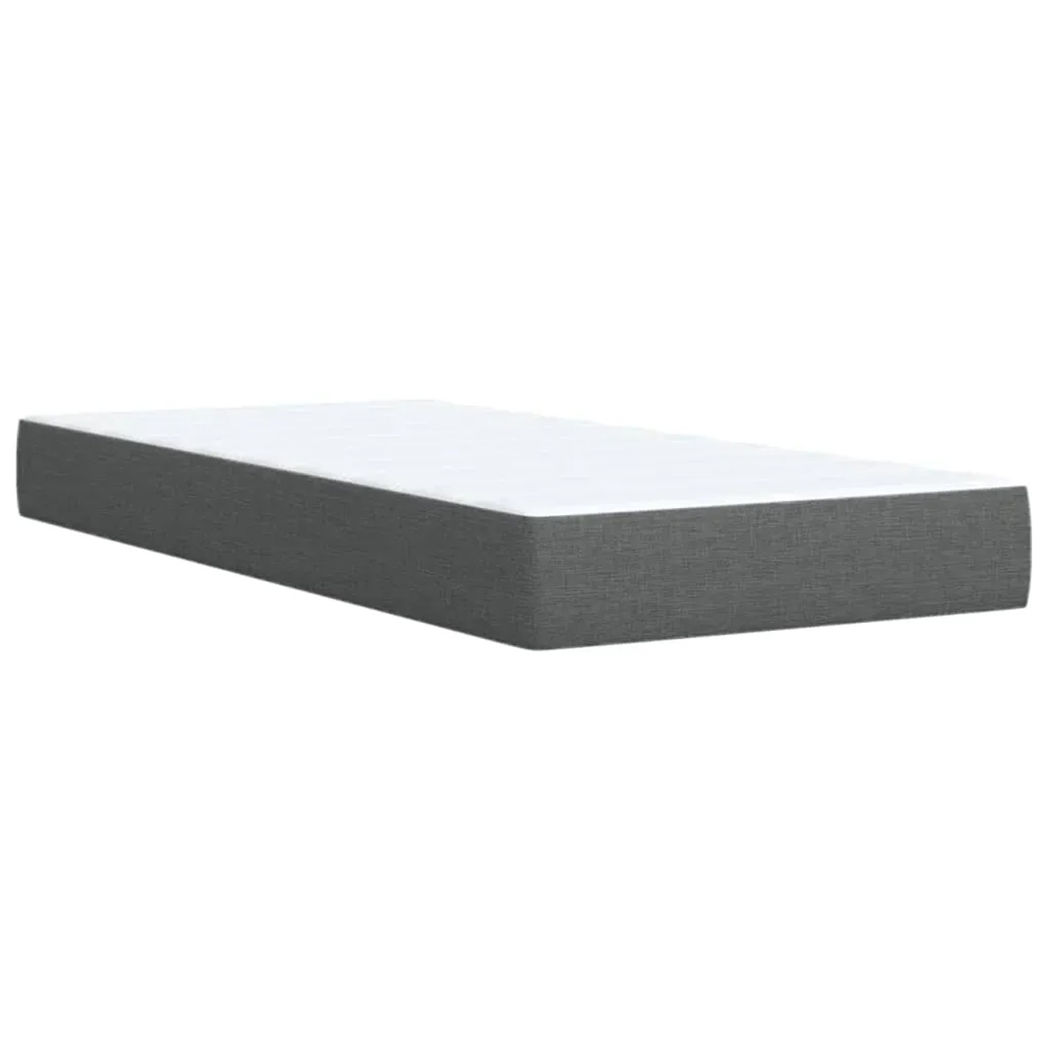 Boxspringbett 80x200 cm in Dunkelgrau mit Matratze für erholsamen Schlaf.