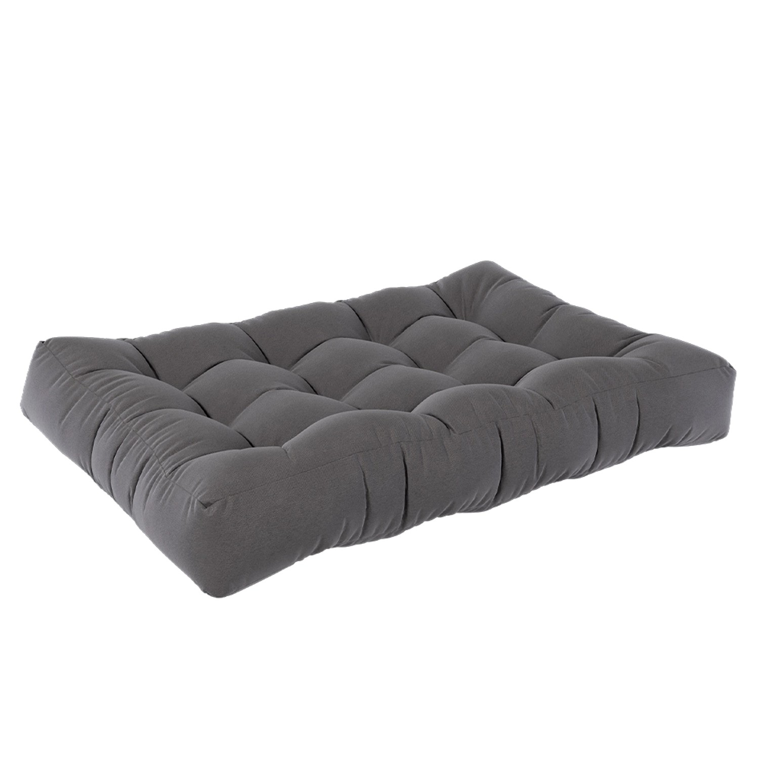Vicco Palettenkissen Grau 120 x 15 cm Flocken